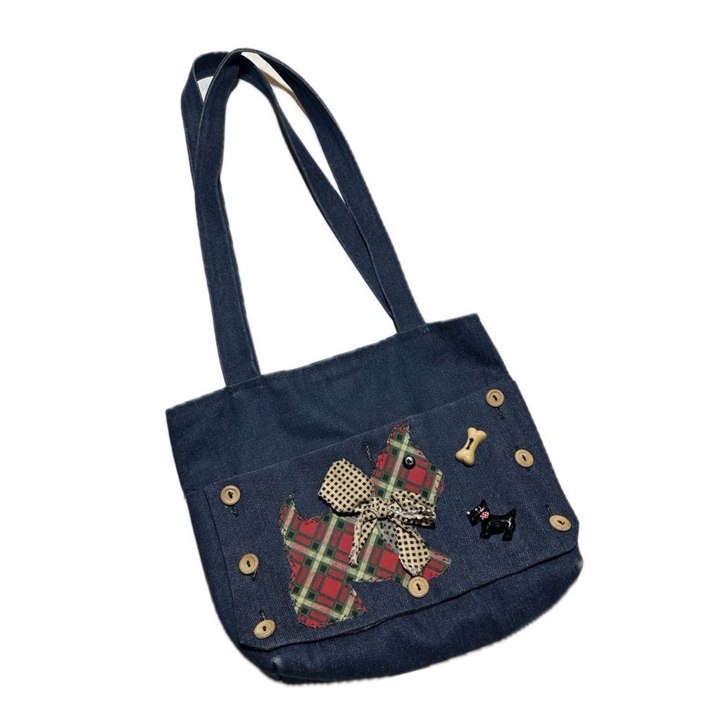 Pick-A-Pocket Denim Purse dog’s theme super‎ cute!